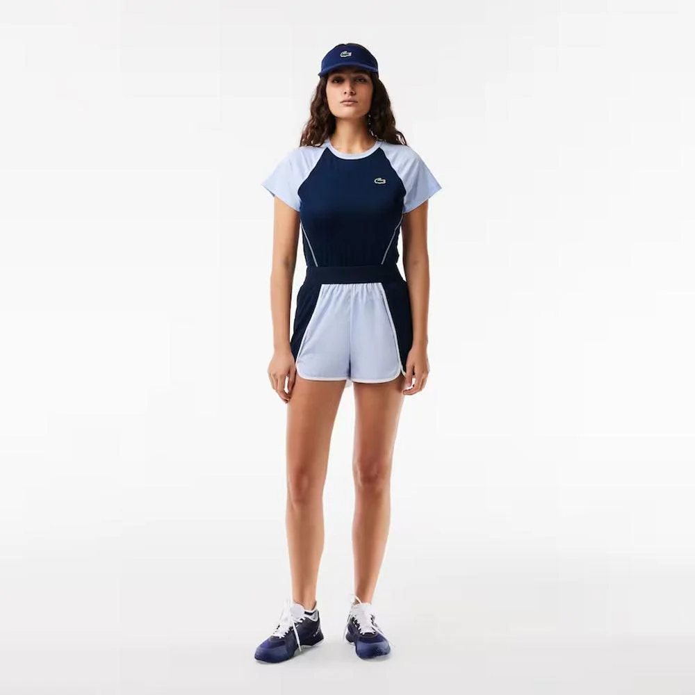 Lacoste Ultra-Dry Stretch Shorts (Women's) - Phoenix Blue/Navy Blue - Image 2