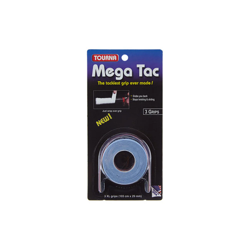 Mega Tac Overgrips - 3 Pack - Blue