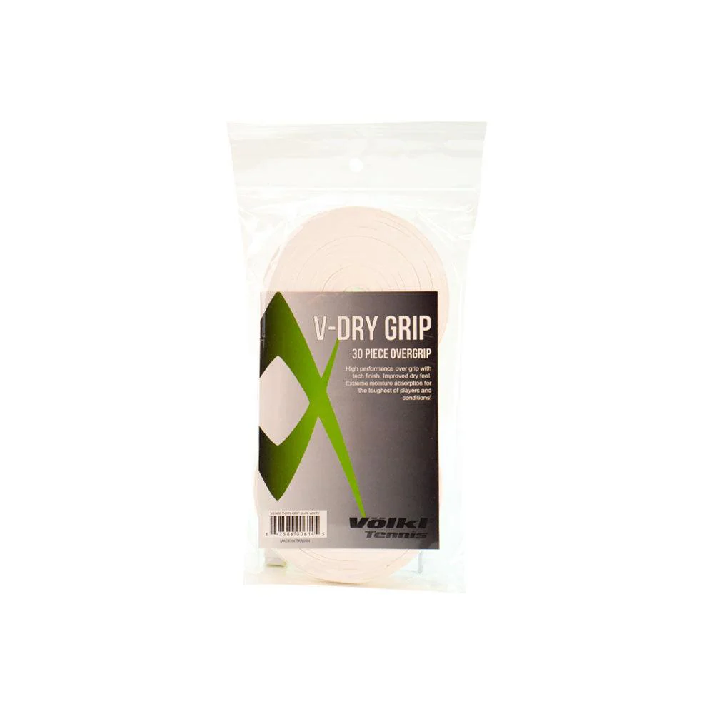 Volkl V-Dry Over Grip 30 Pack - White